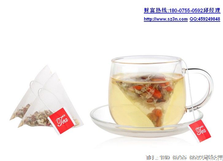 尼龙三角包袋泡茶包装机做出来的透明立体三角茶包必将引领潮流