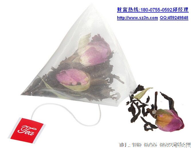 花草茶(三角袋泡茶)成了白领们钟爱的饮品茶!玫瑰花茶最受欢迎。